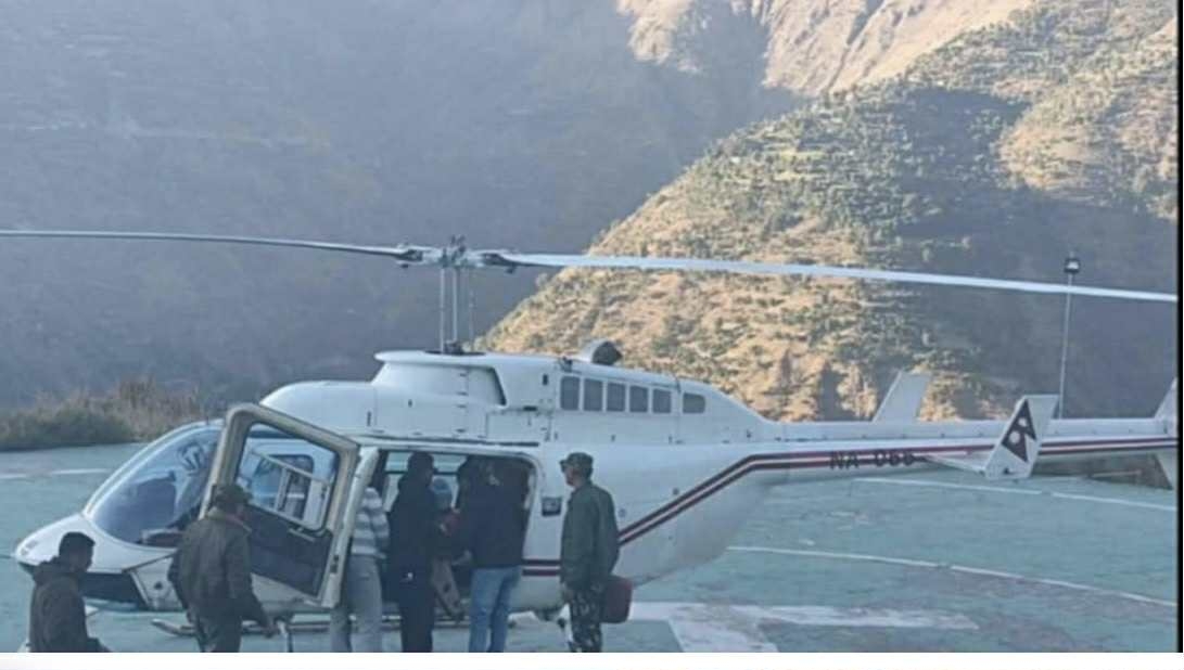 रुकुम पुर्ब घाईते बालकको सैनिक हेलिकोप्टरमार्फत ‘रेस्क्यु’,